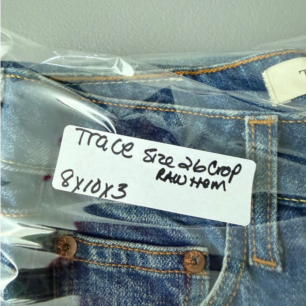 TRAVE Colette Raw Hem Cropped Flare Jeans Womens 26 NWT - Picture 10 of 10